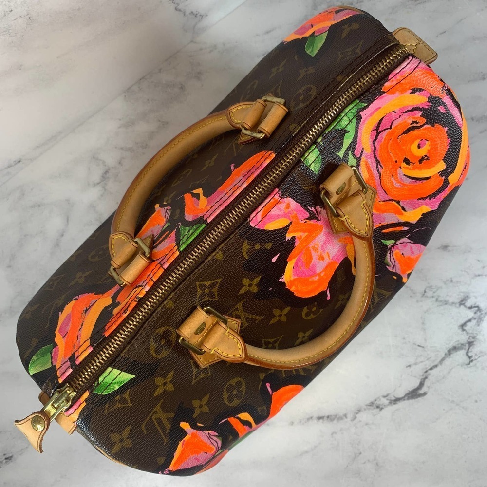Louis Vuitton Roses Speedy 30 Monogram bag Pink Floral Sprouse Limited Edition - Picture 9 of 16